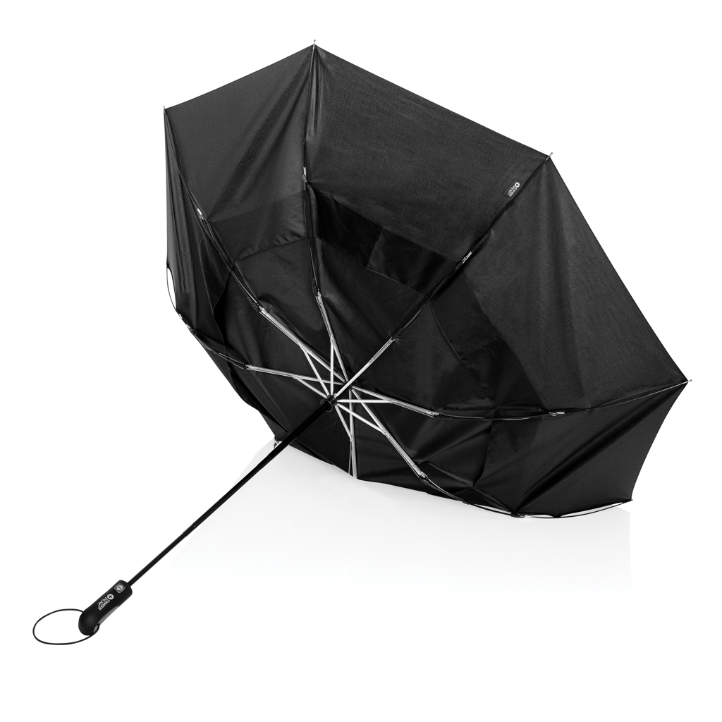 Branded Eco-Friendly 27” Stormproof Umbrella for Promotions Branded Eco-Friendly 27” Stormproof Umbrella for Promotions