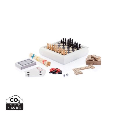 Promotional 5 in 1 Game Set for Brand Visibility Fun