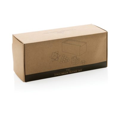 Promotional 3-Pc Brain Teaser Set in Eco-Friendly Box