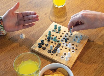 Branded Claire Wooden Ludo Game for Eco-Friendly Events