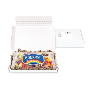 Gift Boxes – Mini White Postal Box – Flow Bag – Jelly Bean Factory®