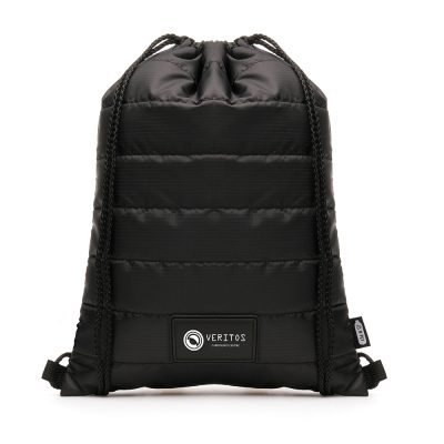 Personalised Puffer Drawstring Bag with Logo Patch – Branded Merchandise