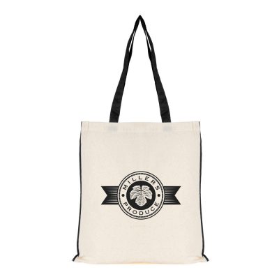 Personalised 5oz Cotton Shopper with Colourful Piping
