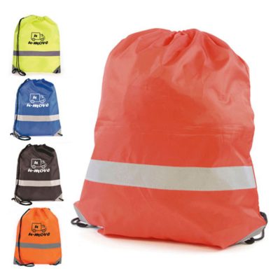 High-Visibility Drawstring Bag with Reflective Band – Branded Merchandise