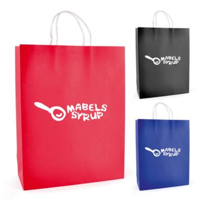 Large Coloured Paper Bag with Twist Handles – Personalised