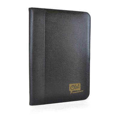 Oversized A4 Zipped Folder with Tablet Holder