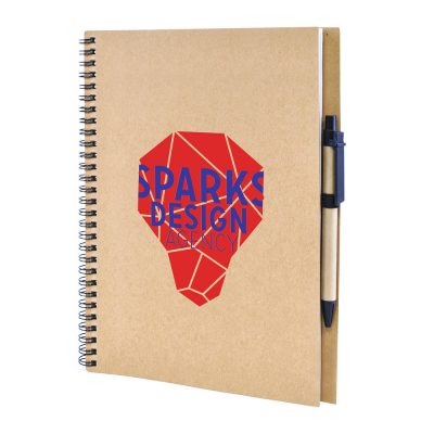 Personalised A4 Recycled Notebook with Pen