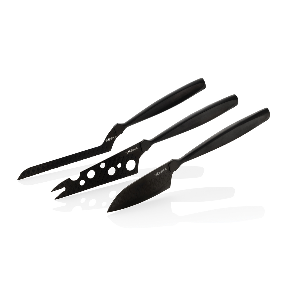 BOSKA Cheese Knife Set Monaco+ Black BOSKA Cheese Knife Set Monaco+ Black