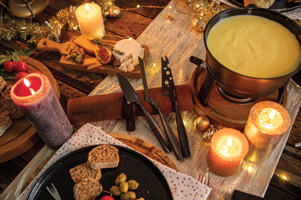 BOSKA Cheese Knife Set Monaco+ Black BOSKA Cheese Knife Set Monaco+ Black