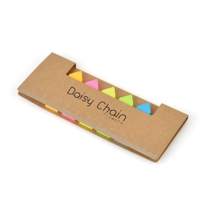 Recycled Sticky Flag Booklet with Ruler – Personalised Gift