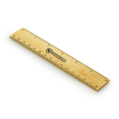 Personalised 15cm Bamboo Ruler with Dual Markings