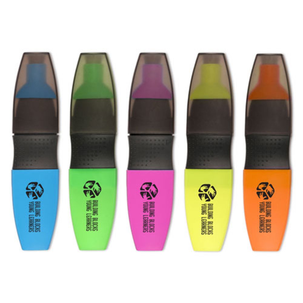 Neon Flat Capped Highlighter - Personalised for Promotions