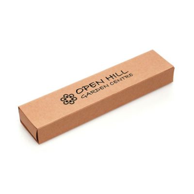Personalised Kraft Box with Divider for Promotional Pens