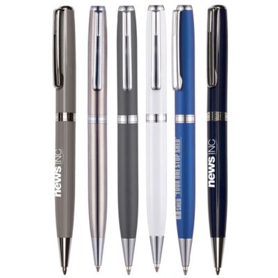 Boston Click-Sure Ball Pen – Personalised Gold & Black