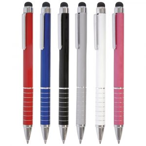 Sleek Mini Pen with Stylus – Personalised for Business Use