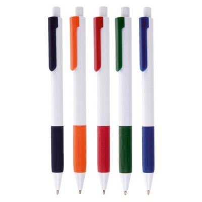 Cayman Grip Ball Pen with Coloured Trim