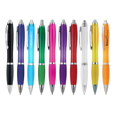 Curvy Push Action Ball Pen – Personalised Colour Options