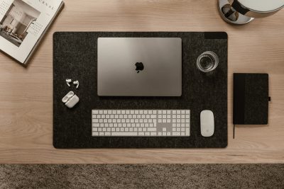 Branded Eco-Friendly Felt Desk Pad with Anti-Slip Design