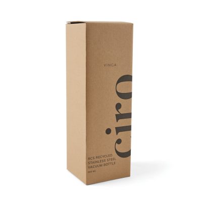 Branded 800ml VINGA Ciro Flask Bottle with Wood Lid