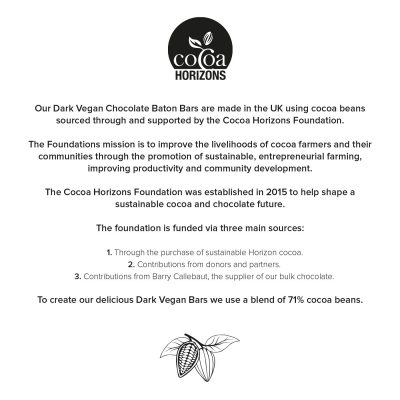 Eco Range – Eco 6 Baton Bar Box – Vegan Dark Chocolate – 71% Cocoa