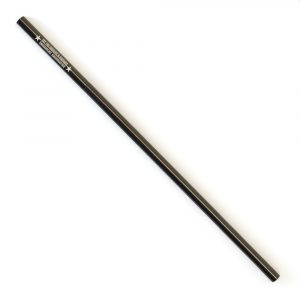 Personalised Black Metal Straw with Cleaning Brush
