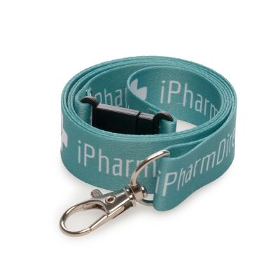 Branded White RPET Lanyard with Dye Sublimation Design