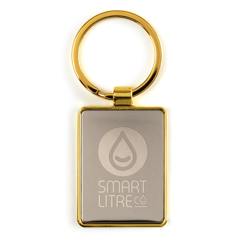 Rectangular Gold Keyring Rectangular Gold Keyring