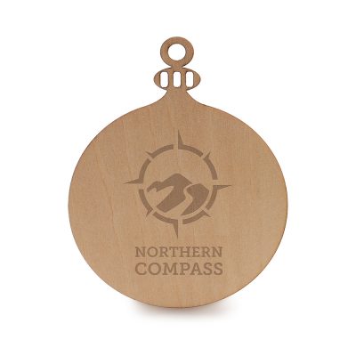 Personalised Wooden Christmas Bauble for Gifting – Branded Merchandise