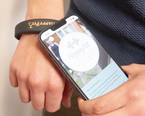 Ridged Slim Popclip NFC Wristband Ridged Slim Popclip NFC Wristband