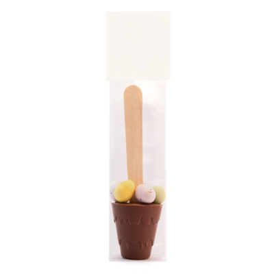Easter – Info Card – Hot Choc Spoon with Speckled Eggs
