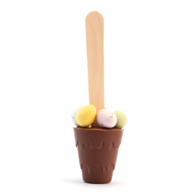 Easter – Info Card – Hot Choc Spoon with Speckled Eggs