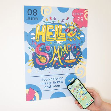 nfc posters printed in uk