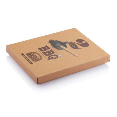Branded BBQ Set with Hamburger Press & Brush for Events