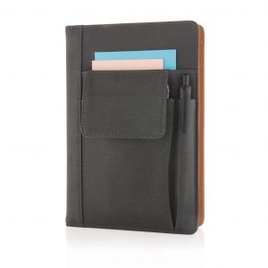 Branded Notebook with Phone Pocket for Stylish Promotions Branded Notebook with Phone Pocket for Stylish Promotions